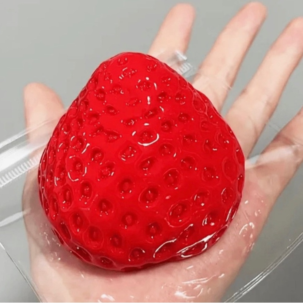 Red Strawberry Squishy/Stress Toy